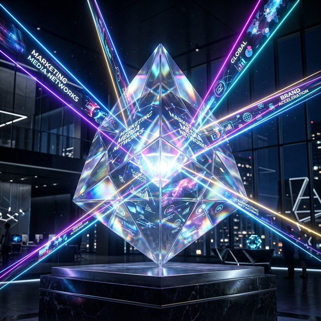 PRISMA Marketing framework reflecting light prism