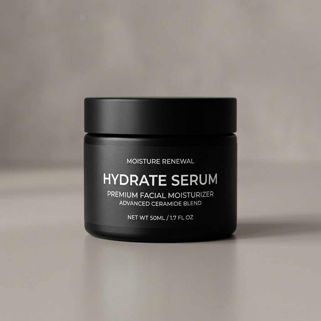 Facial Moisturizer Cosmetic Jar Mockup